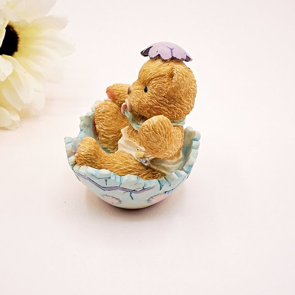 Cherished Teddies Figurines, Bear in Egg, Teddy Bear Collectibles - Picture 8 of 10